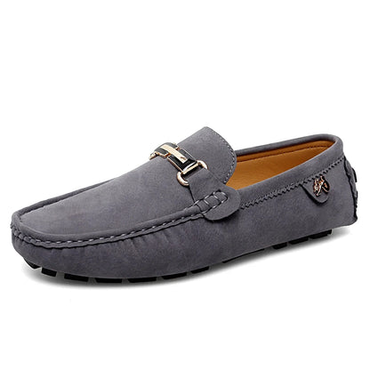 Elegantes Men Loafers – Soft Moccasins, Lightweight Leather Slip-On Flats for Spring & Autumn