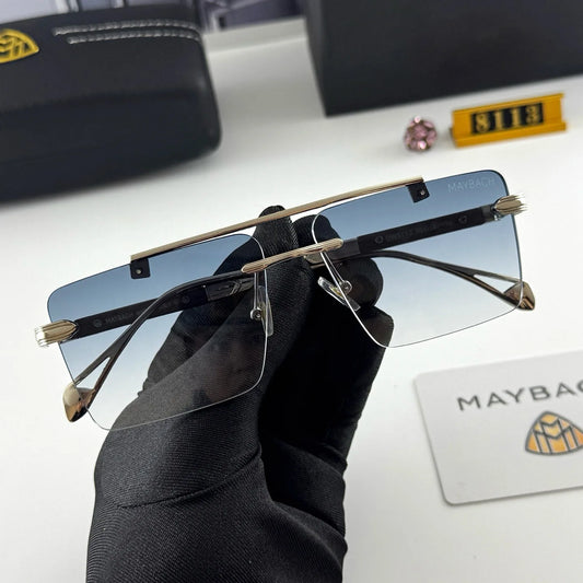 Maybach Frameless Luxury Sunglasses – Sleek UV Goggles for S-Class S450–S680, GLS480, GLS600 – Unisex High-End Car Eyewear