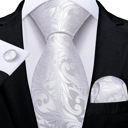 Men’s Paisley Tie Set – Luxury Silk-Feel Necktie, Pocket Square & Cufflinks – Formal Wedding & Prom Gift Set