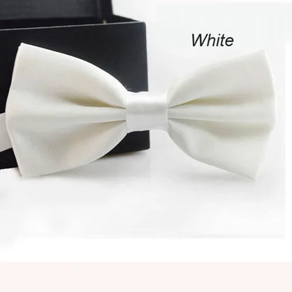 Classic Unisex Bow Tie – Adjustable Solid Color Bowtie for Men, Boys & Girls – Formal Wedding & Party Accessory
