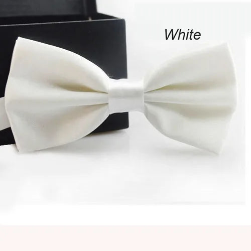 Classic Unisex Bow Tie – Adjustable Solid Color Bowtie for Men, Boys & Girls – Formal Wedding & Party Accessory