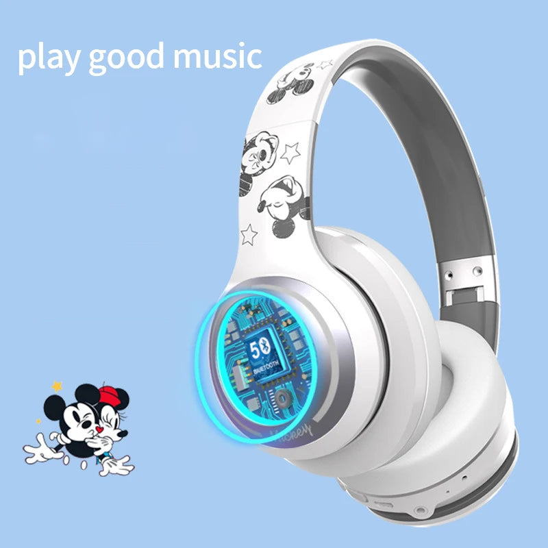 Disney E08 Mini Mickey Earbuds Head-Mounted TWS Wireless Bluetooth Earphone Hifi Sound Game Headset Dedicated for Apple Android