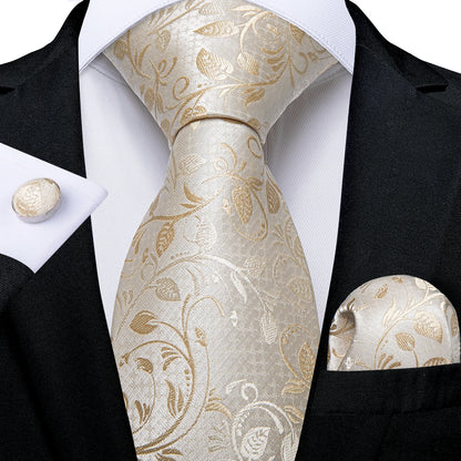 Men’s Paisley Tie Set – Luxury Silk-Feel Necktie, Pocket Square & Cufflinks – Formal Wedding & Prom Gift Set