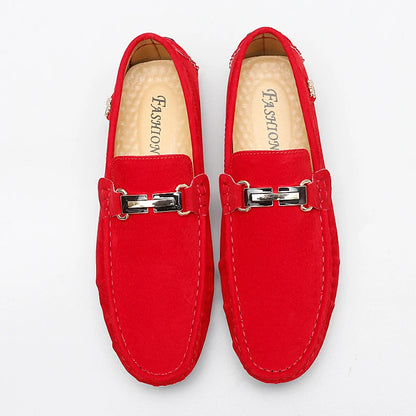 Elegantes Men Loafers – Soft Moccasins, Lightweight Leather Slip-On Flats for Spring & Autumn