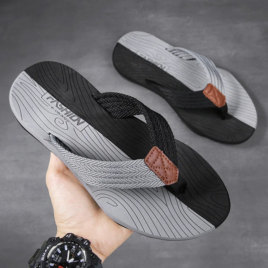 Men’s Summer Flip Flops – Non-Slip Casual Slides, Comfortable Outdoor Beach Sandals