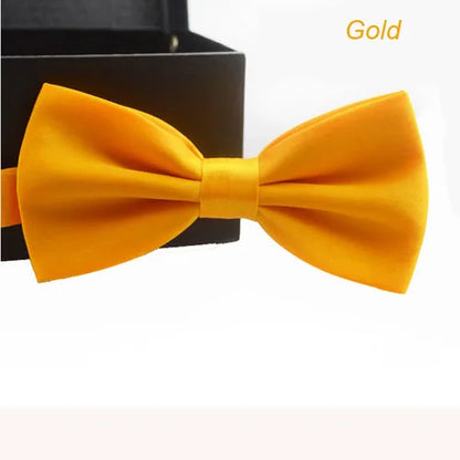 Classic Unisex Bow Tie – Adjustable Solid Color Bowtie for Men, Boys & Girls – Formal Wedding & Party Accessory