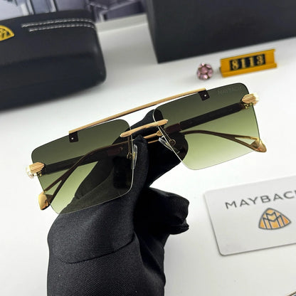 Maybach Frameless Luxury Sunglasses – Sleek UV Goggles for S-Class S450–S680, GLS480, GLS600 – Unisex High-End Car Eyewear