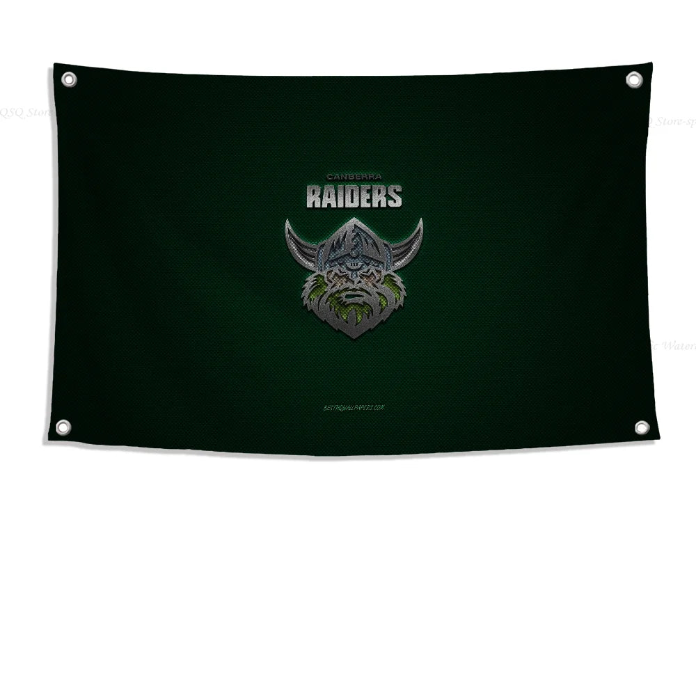 Customizable Raiders Flag - High-Quality Polyester Banner for Outdoor Decor & Room Aesthetic