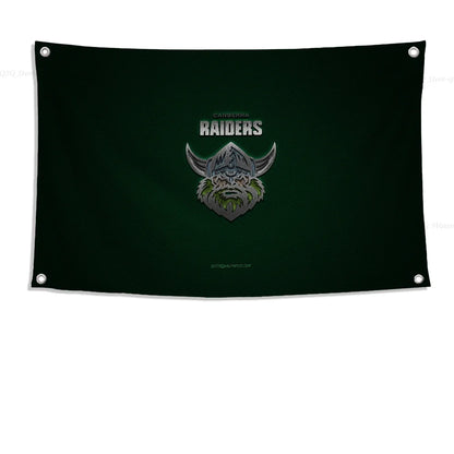 Customizable Raiders Flag - High-Quality Polyester Banner for Outdoor Decor & Room Aesthetic