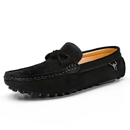 Tide Men’s Business Moccasin Shoes – Black, Blue & Red Casual Luxury Loafers (Size 38-47)