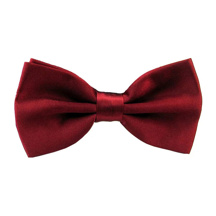Classic Unisex Bow Tie – Adjustable Solid Color Bowtie for Men, Boys & Girls – Formal Wedding & Party Accessory