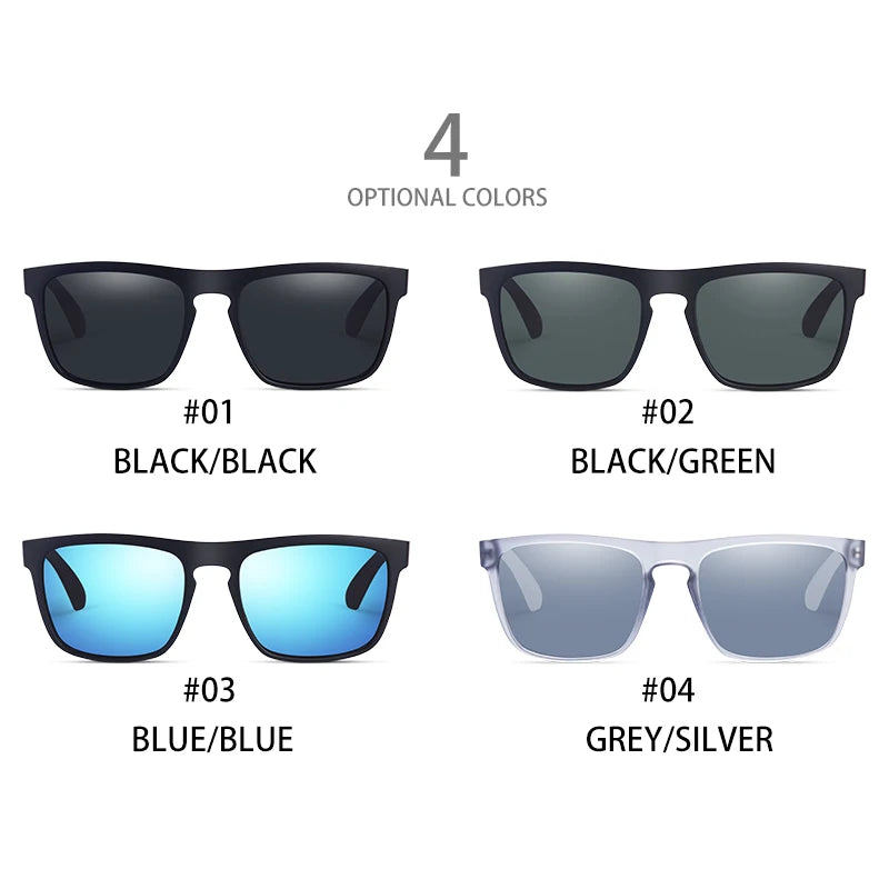 Square Vintage Polarized Sunglasses Men Women Retro Driving Fishing Sun Glasses UV400 Eyewear