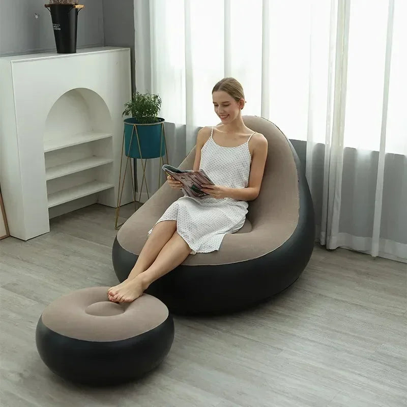 Fashion Inflatable Leisure Bean Bag Sofa Set Comfort, Style, and Versatility in One Set