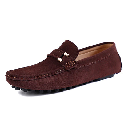 Tide Men’s Business Moccasin Shoes – Black, Blue & Red Casual Luxury Loafers (Size 38-47)