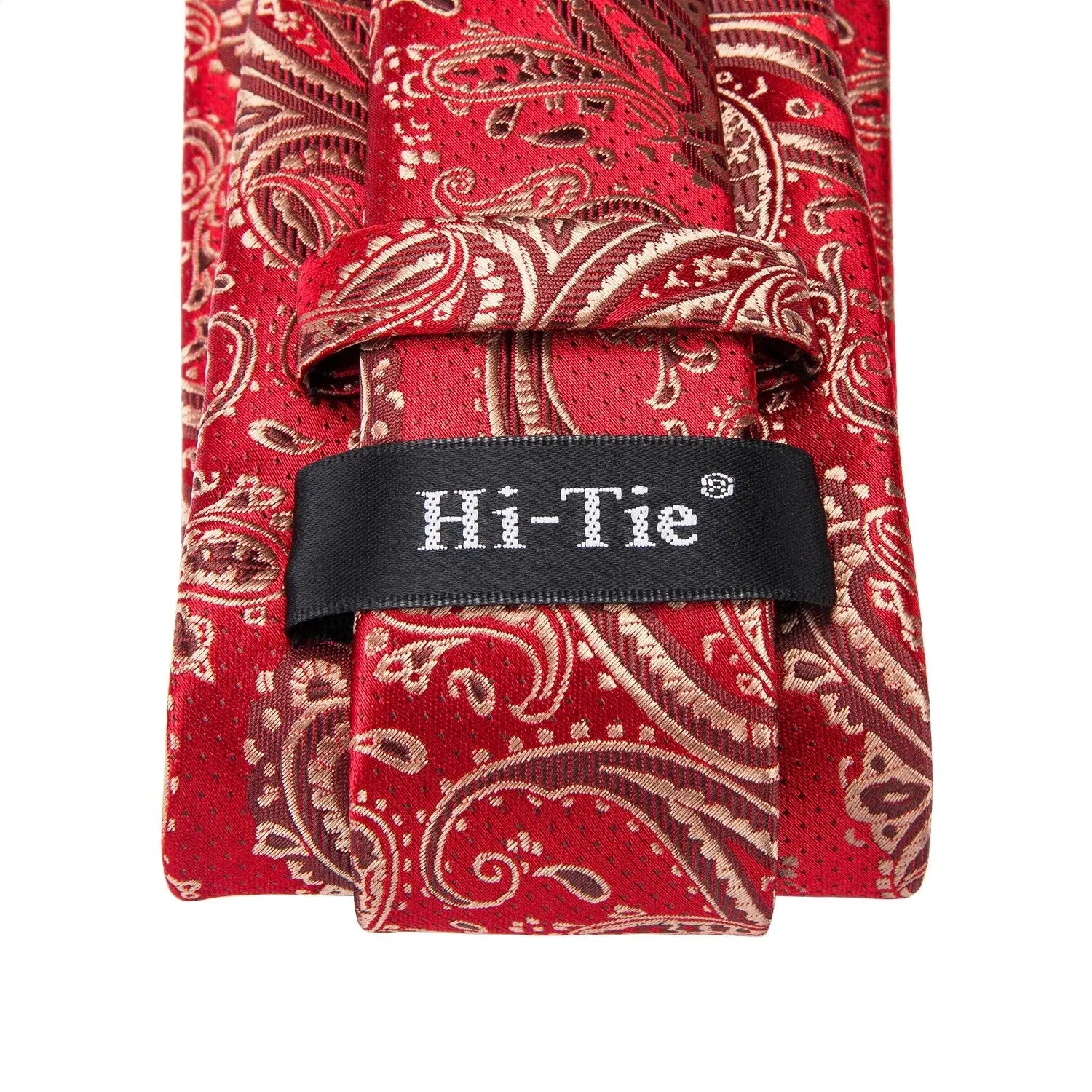 Men’s Elegant Paisley Tie Set – Jacquard Woven Necktie, Pocket Square & Cufflinks for Weddings, Business & Gifts