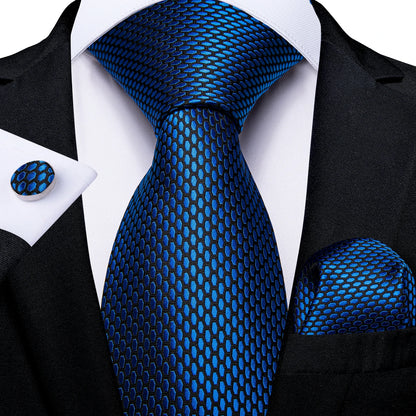 Men’s Paisley Tie Set – Luxury Silk-Feel Necktie, Pocket Square & Cufflinks – Formal Wedding & Prom Gift Set