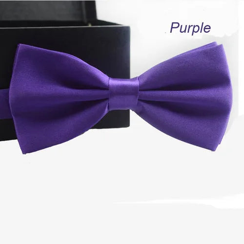 Classic Unisex Bow Tie – Adjustable Solid Color Bowtie for Men, Boys & Girls – Formal Wedding & Party Accessory
