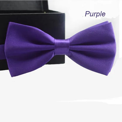 Classic Unisex Bow Tie – Adjustable Solid Color Bowtie for Men, Boys & Girls – Formal Wedding & Party Accessory
