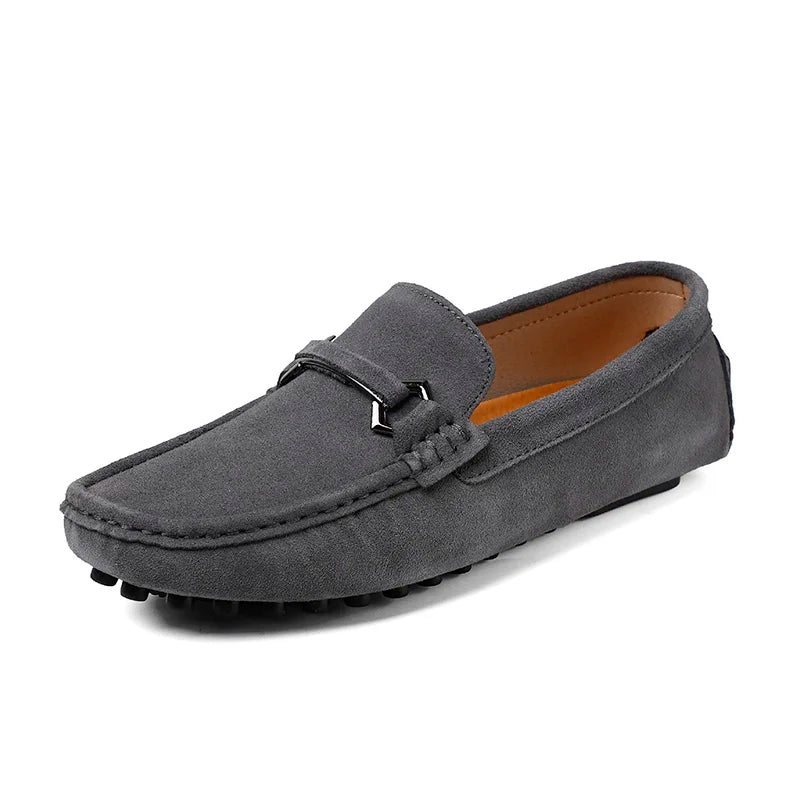 Tide Men’s Business Moccasin Shoes – Black, Blue & Red Casual Luxury Loafers (Size 38-47)