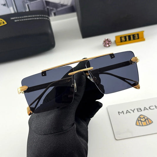 Maybach Frameless Luxury Sunglasses – Sleek UV Goggles for S-Class S450–S680, GLS480, GLS600 – Unisex High-End Car Eyewear