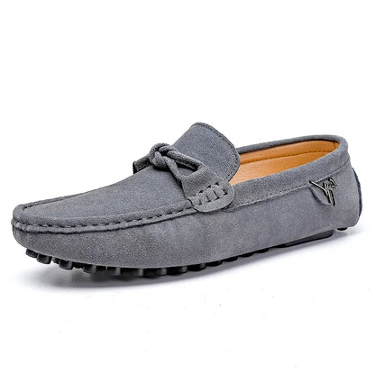 Tide Men’s Business Moccasin Shoes – Black, Blue & Red Casual Luxury Loafers (Size 38-47)
