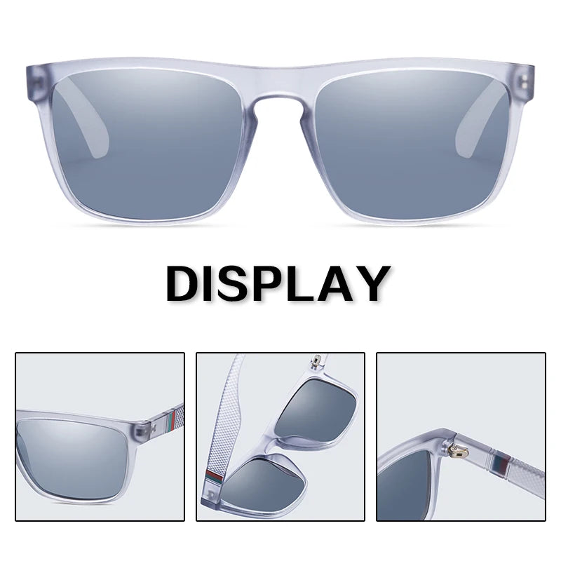 Square Vintage Polarized Sunglasses Men Women Retro Driving Fishing Sun Glasses UV400 Eyewear