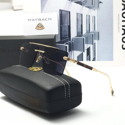 Maybach Frameless Luxury Sunglasses – Sleek UV Goggles for S-Class S450–S680, GLS480, GLS600 – Unisex High-End Car Eyewear