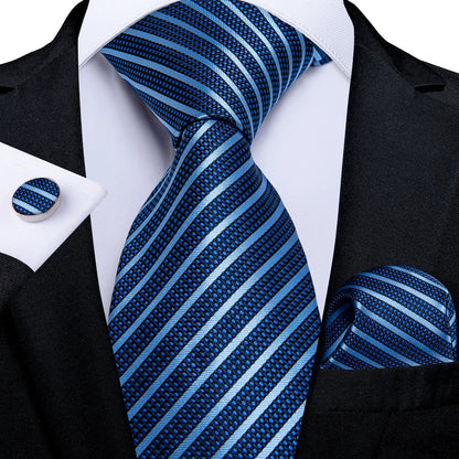 Men’s Paisley Tie Set – Luxury Silk-Feel Necktie, Pocket Square & Cufflinks – Formal Wedding & Prom Gift Set