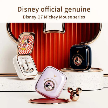 Disney Earbuds Q7 Space Capsule HIFI Sound Wireless Earphones Bluetooth In-Ear Sports Headset Noise Reduction Long Standby