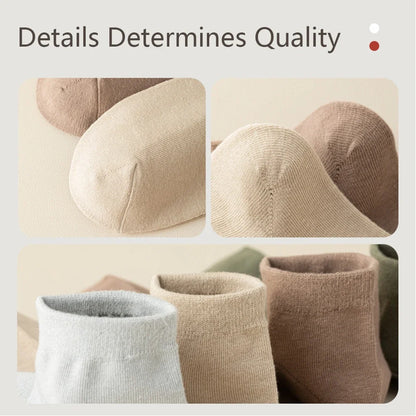 95% Combed Cotton Socks Men Business Dress Short Socks Soft Breathable Spring Summer Colorful Sock for Man 5Pairs/Lot Ankle Sock