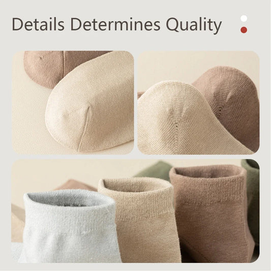 95% Combed Cotton Socks Men Business Dress Short Socks Soft Breathable Spring Summer Colorful Sock for Man 5Pairs/Lot Ankle Sock