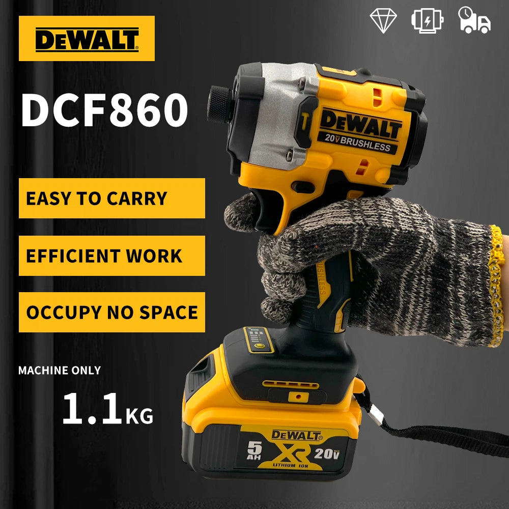 Dewalt DCF860 Cordless Compact Drill/Driver 20V Brushless Electric Drill Upgraded