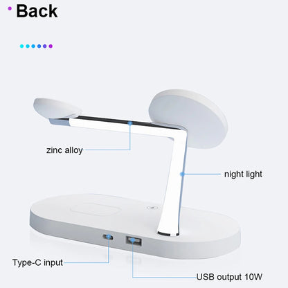 3-in-1 Fast Wireless Charging Station | Foldable Charger Dock for iPhone 16/15/14, Apple Watch & AirPods