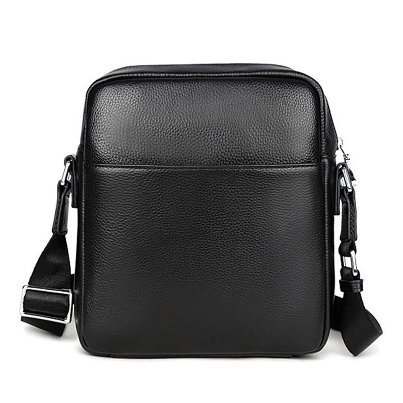 Small Men's Bag Genuine Leather Men Shoulder Bag Messenger Bag Fashion Business Man Crossbody Bag Cowhide Briefcase