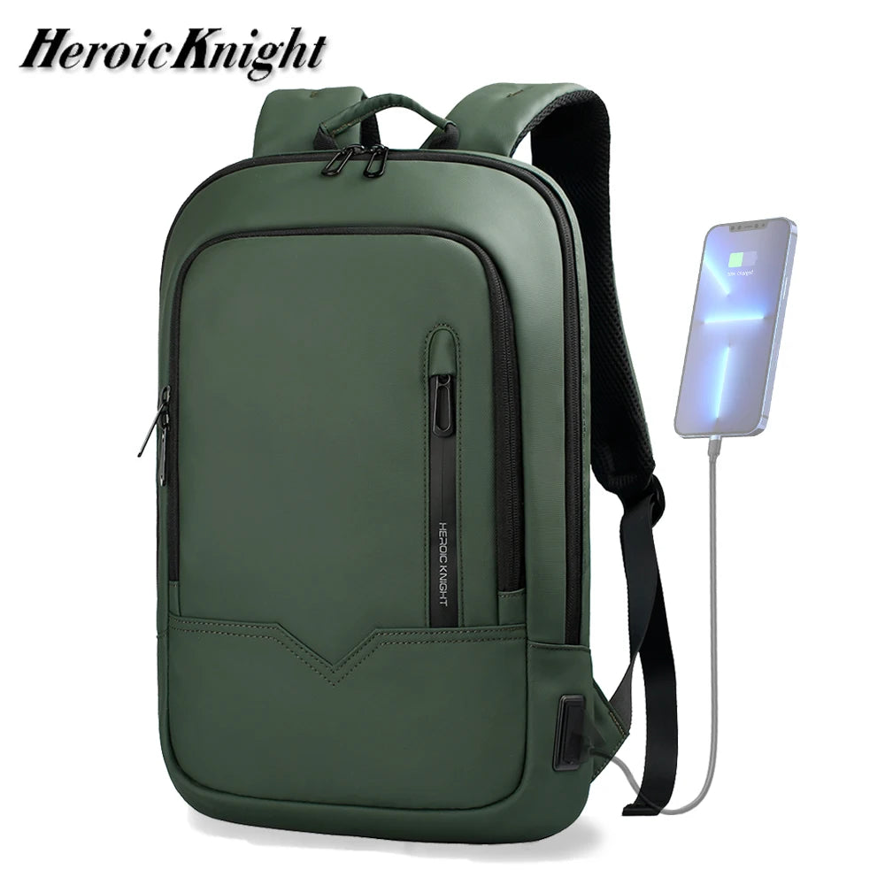 Heroic Knight Men Business Backpack Multifunction Slim Laptop Bags for Women Outdoors Waterproof Pack Aesthetic Backpack Design