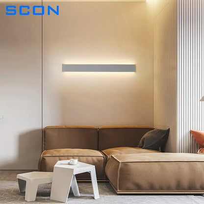 SCON LED Indoor Wall Lamps Thin Modern Bedroom Living Room Stairway Lamp Minimalist Decoration Wall Light Interior Fixtures - DynamicDrop Hub