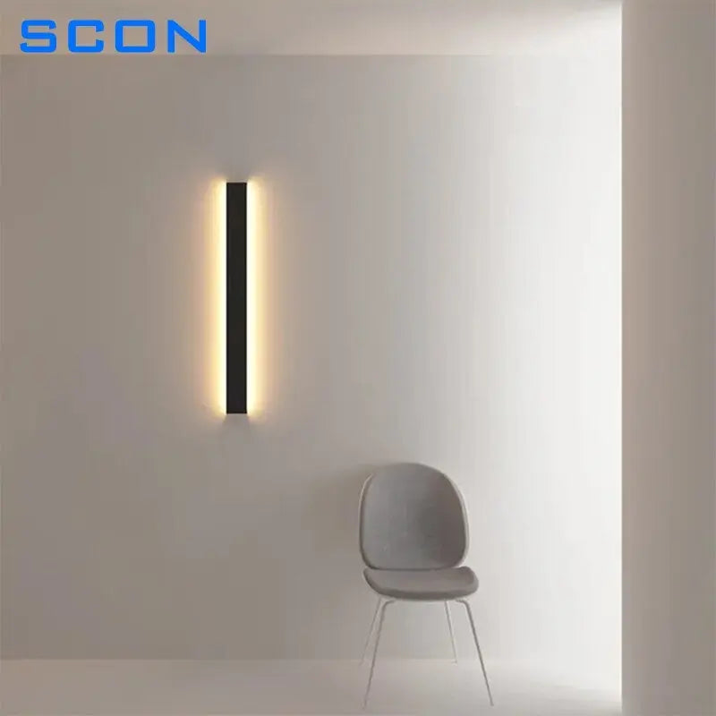 SCON LED Indoor Wall Lamps Thin Modern Bedroom Living Room Stairway Lamp Minimalist Decoration Wall Light Interior Fixtures - DynamicDrop Hub