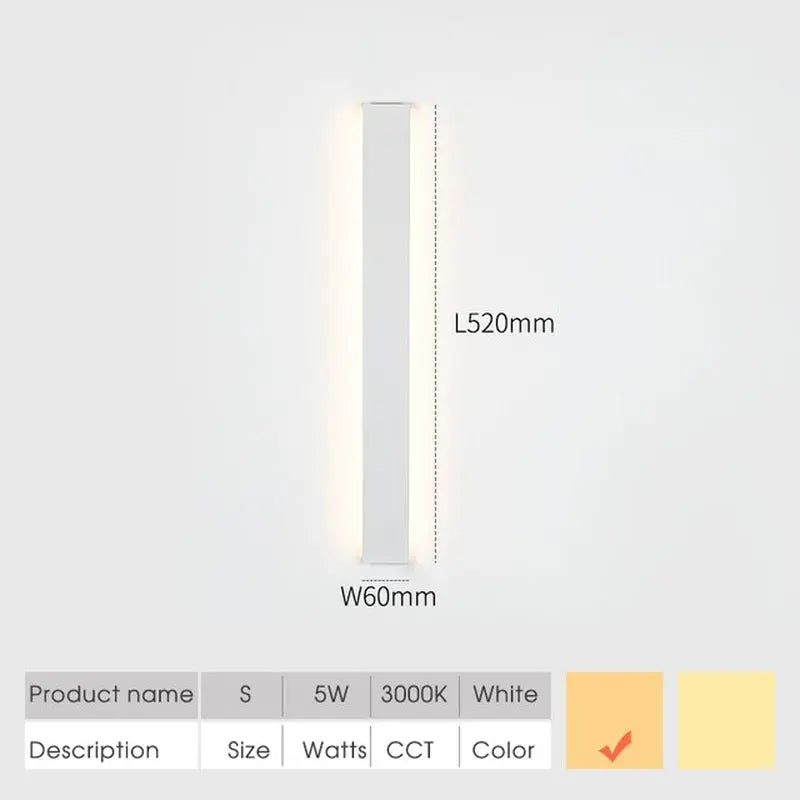 SCON LED Indoor Wall Lamps Thin Modern Bedroom Living Room Stairway Lamp Minimalist Decoration Wall Light Interior Fixtures - DynamicDrop Hub