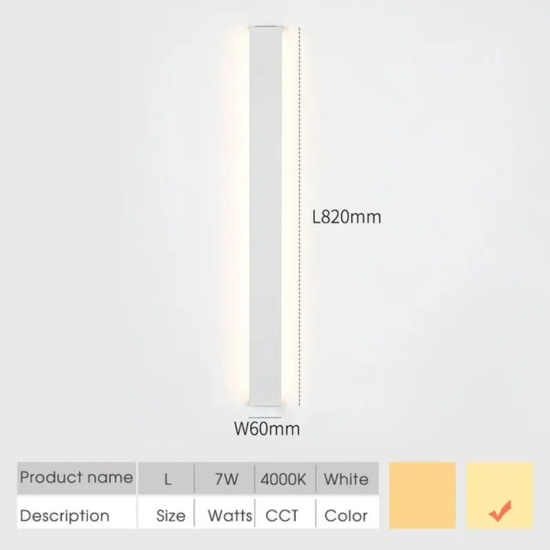 SCON LED Indoor Wall Lamps Thin Modern Bedroom Living Room Stairway Lamp Minimalist Decoration Wall Light Interior Fixtures - DynamicDrop Hub