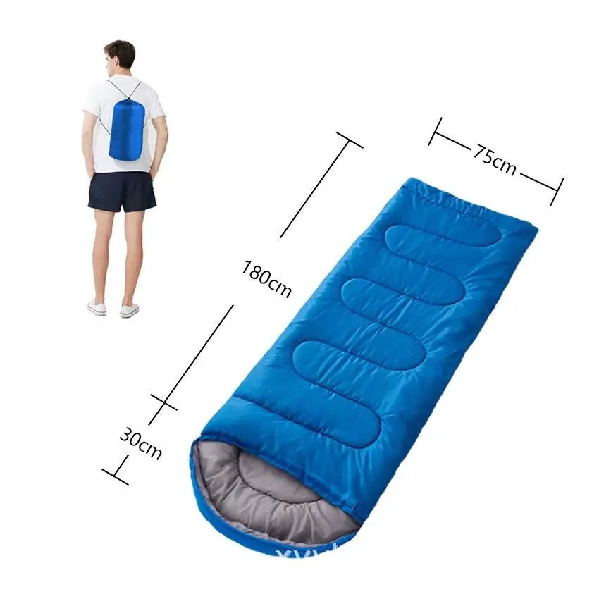 SLEEPING BAGS CAMPING RECTANGULAR ENVELOPE ZIP up KIDS ADULT - DynamicDrop Hub