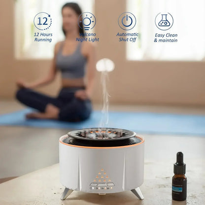  Cool-Looking Jellyfish Mist Aromatherapy Diffuser – 350ml Volcano Essential Oil Diffuser for Large Rooms