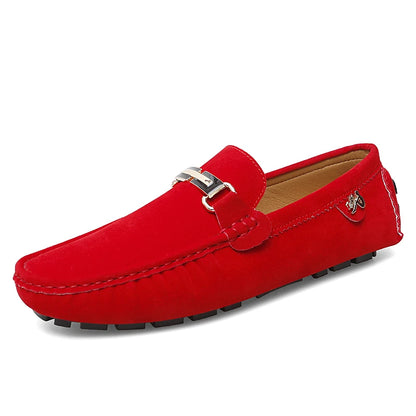 Elegantes Men Loafers – Soft Moccasins, Lightweight Leather Slip-On Flats for Spring & Autumn