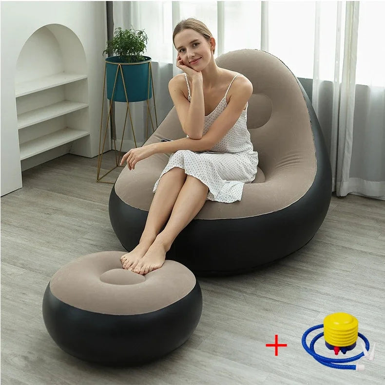 Fashion Inflatable Leisure Bean Bag Sofa Set Comfort, Style, and Versatility in One Set