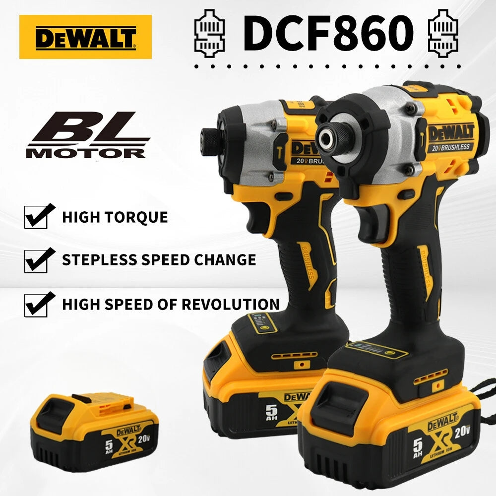 Dewalt DCF860 Cordless Compact Drill/Driver 20V Brushless Electric Drill Upgraded