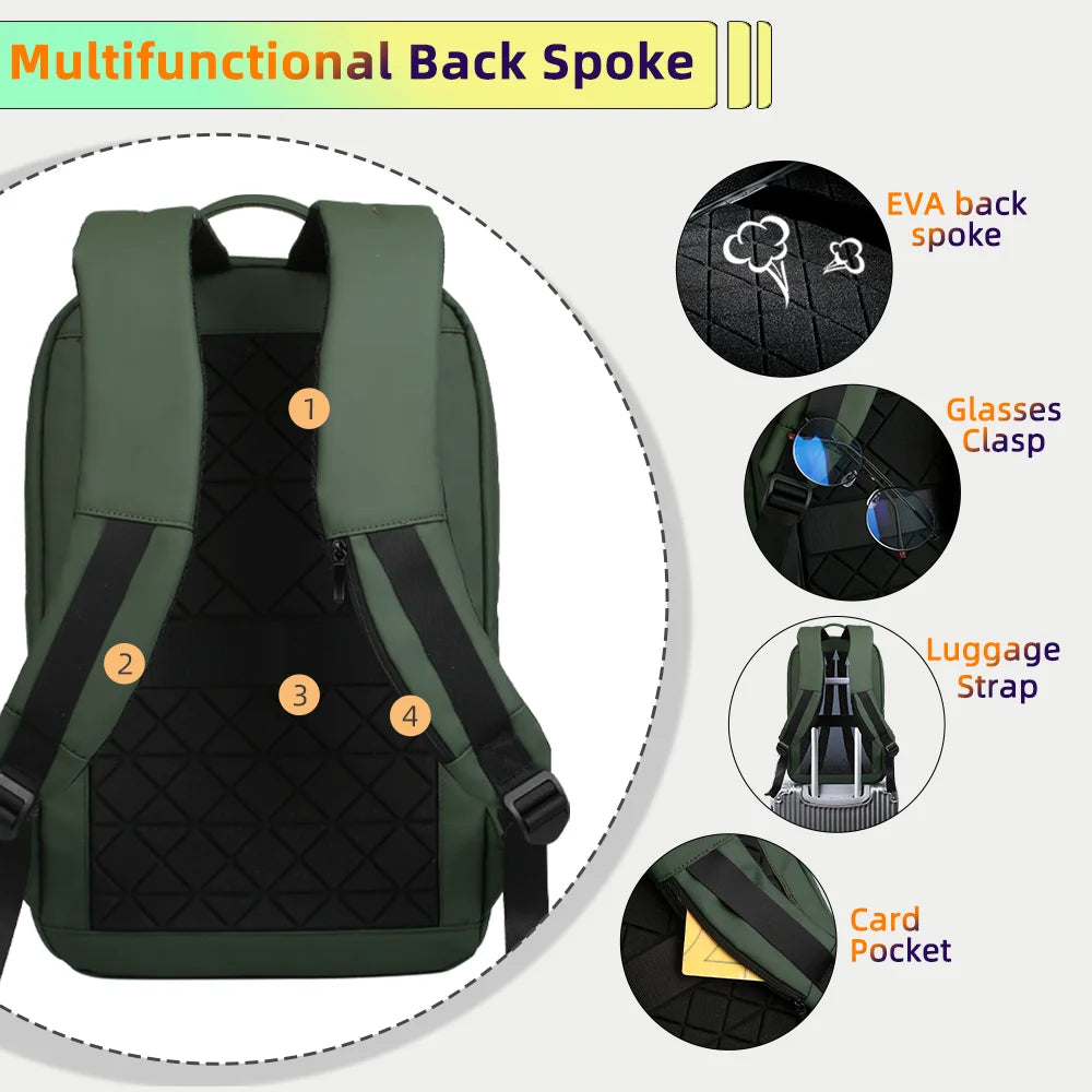 Heroic Knight Men Business Backpack Multifunction Slim Laptop Bags for Women Outdoors Waterproof Pack Aesthetic Backpack Design