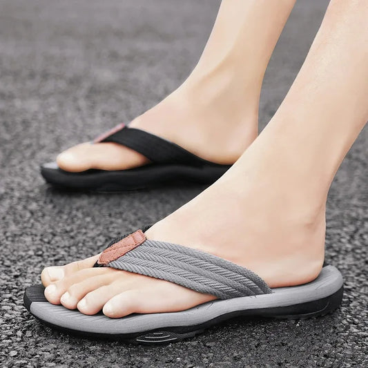 Men’s Summer Flip Flops – Non-Slip Casual Slides, Comfortable Outdoor Beach Sandals