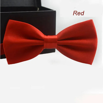 Classic Unisex Bow Tie – Adjustable Solid Color Bowtie for Men, Boys & Girls – Formal Wedding & Party Accessory