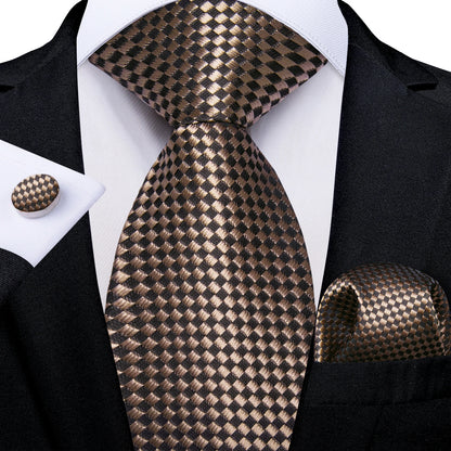 Men’s Paisley Tie Set – Luxury Silk-Feel Necktie, Pocket Square & Cufflinks – Formal Wedding & Prom Gift Set