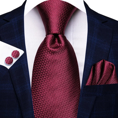 Men’s Elegant Paisley Tie Set – Jacquard Woven Necktie, Pocket Square & Cufflinks for Weddings, Business & Gifts