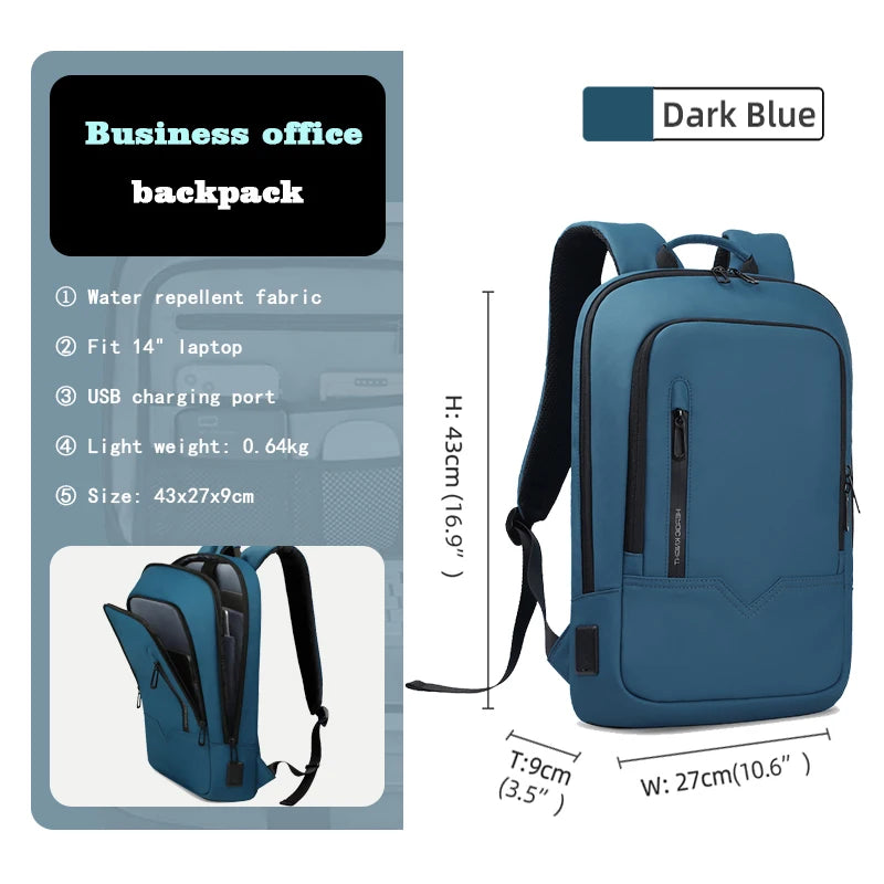 Heroic Knight Men Business Backpack Multifunction Slim Laptop Bags for Women Outdoors Waterproof Pack Aesthetic Backpack Design